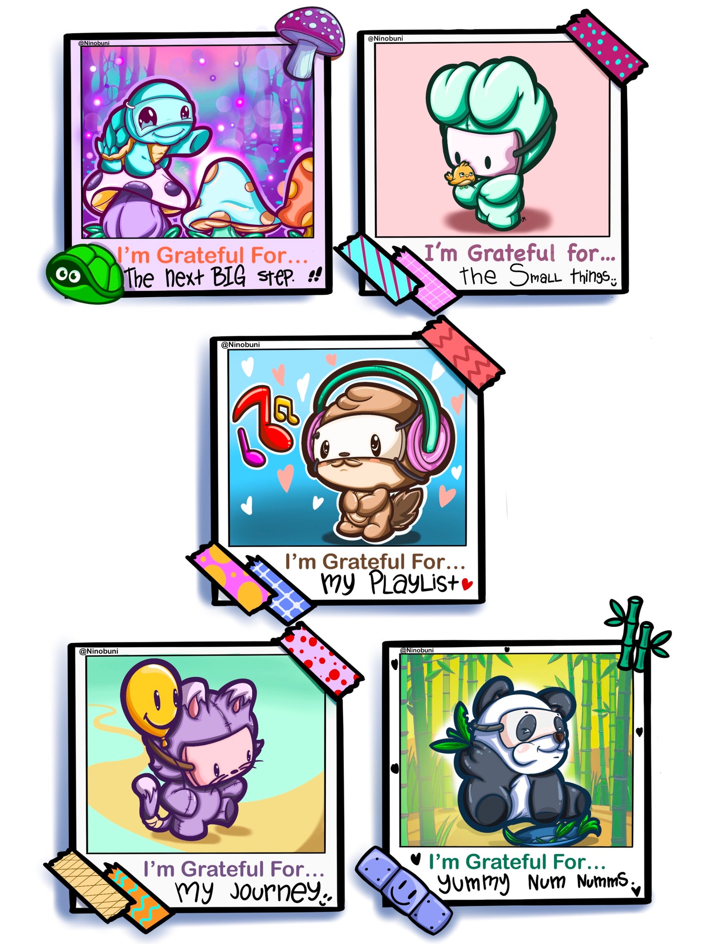 (I’m Grateful For…) sticker set series 1