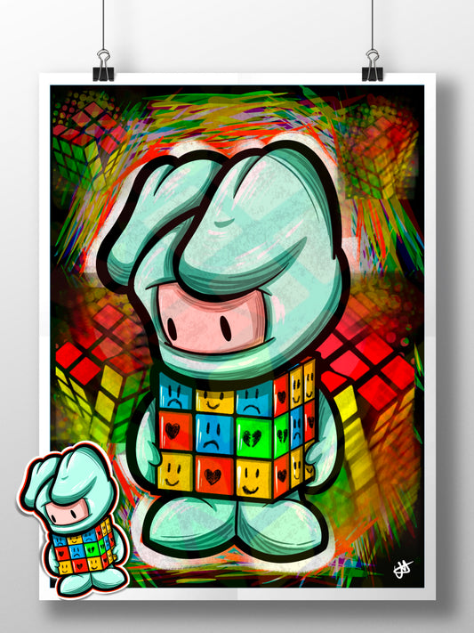 “Figure it out” print and sticker set