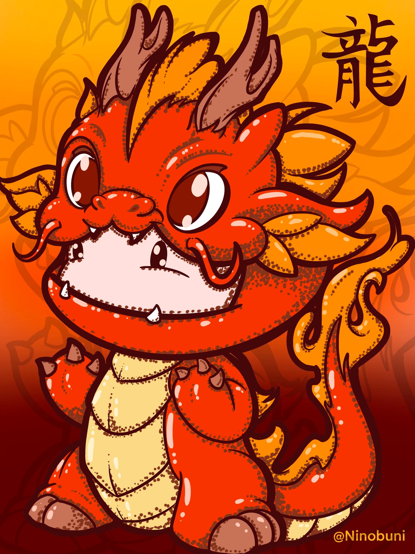 Lunar year of the Dragon (sticker set)